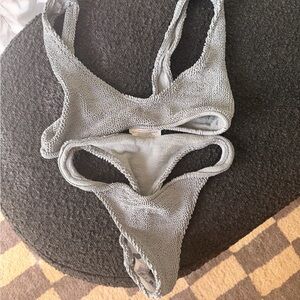 YouSwim Bikini blue/grey eva top cheeky bottom
